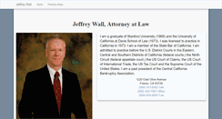 Desktop Screenshot of jeffwallattorney.com